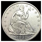1858-O Silver Seated Liberty Half Dollar  CLOSELY