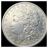 1897-O Silver Morgan Dollar ABOUT UNCIRCULATED