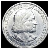 1893 Columbian Expo Silver Half Dollar CLOSELY UNC