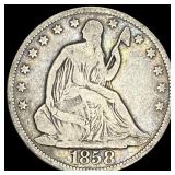 1858-O Silver Seated Liberty Half Dollar  NEARLY