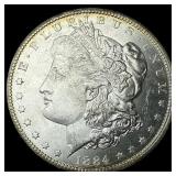 1884-CC Silver Morgan Dollar GEM BU