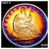1860-S Seated Liberty Half Dollar UNCIRCULATED