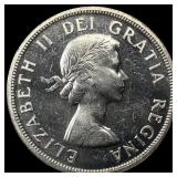 1957 Canada Silver Dollar GEM BU