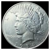1934 Peace Silver Dollar CLOSELY UNCIRCULATED