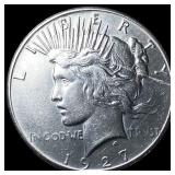 1927 Silver Peace Dollar CLOSELY UNCIRCULATED