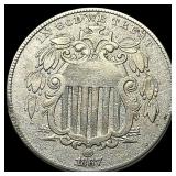 1867 Shield Nickel CLOSELY UNCIRCULATED