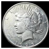 1925 Silver Peace Dollar CLOSELY UNCIRCULATED