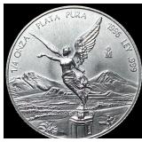 1996 Mexico 1/4oz Silver Libertad SUPERB GEM BU