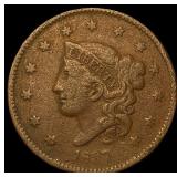 1857 Braided Hair Large Cent NEARLY UNCIRCULATED