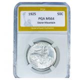 1925 Stone Mountain Half Dollar PGA MS64
