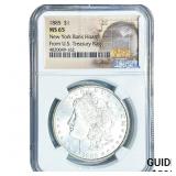 1885 Morgan Silver Dollar NGC MS65 NY Bank Hoard