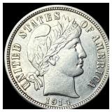 1914-D Silver Barber Dime CHOICE AU