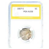 1927-S Buffalo Nickel PGA AU58