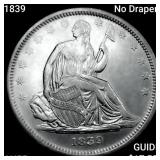 1839 No Drapery Seated Lib Half Dollar HIGH GRADE