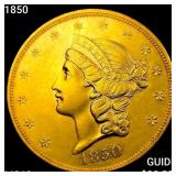 1850 $20 Gold Double Eagle UNCIRCULATED