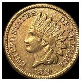 1860 Indian Head Cent CHOICE AU