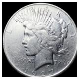 1927 Silver Peace Dollar LIGHTLY CIRCULATED