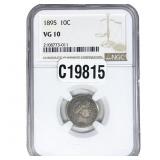 1895 Barber Dime NGC VG10