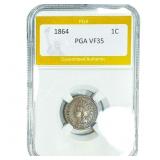 1864 Indian Head Cent PGA VF35