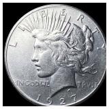 1927 Silver Peace Dollar CLOSELY UNCIRCULATED