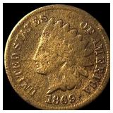 1869 Indian Head Cent LIGHTLY CIRCULATED