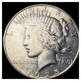 1925-S Silver Peace Dollar CLOSELY UNCIRCULATED
