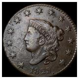 1825 Coronet Head Large Cent CLOSELY  UNCIRCULATE