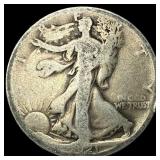 1921-D Silver Walking Liberty Half Dollar  NICELY
