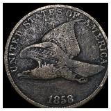 1858 Copper-Nickel Flying Eagle Cent HIGH  GRADE