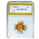 1952-D Wheat Cent PGA MS67 RD