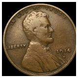 1914-D Lincoln Wheat Cent NEARLY UNCIRCULATED