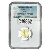1986 $5 American Gold Eagle 1/10 oz NGC MS69