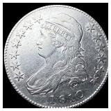 1810 Silver Capped Bust Half Dollar NEARLY  UNCIR