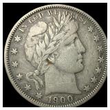 1900-O Silver Barber Half Dollar LIGHTLY  CIRCULA