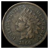 1866 Indian Head Cent LIGHTLY CIRCULATED