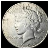 1935-S Silver Peace Dollar CLOSELY UNCIRCULATED