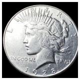 1928-S Silver Peace Dollar CLOSELY UNCIRCULATED