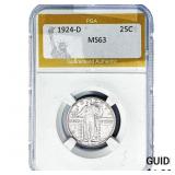 1924-D Standing Liberty Quarter PGA MS63