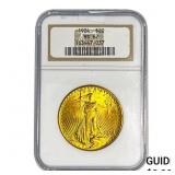 1924 $20 Gold Double Eagle NGC MS62