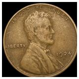 1924-D Lincoln Wheat Cent ABOUT UNCIRCULATED
