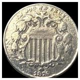 1866 Shield Nickel CLOSELY UNCIRCULATED