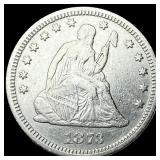 1873 Seated Liberty Quarter CLOSELY UNCIRCULATED