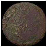 Russia Catherine II Copper 5 Kopecks NEARLY UNCIR