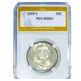 1949-S Franklin Half Dollar PGA MS66+