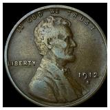 1912-S Lincoln Wheat Cent CLOSELY UNCIRCULATED