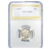 1916 Buffalo Nickel PGA MS64