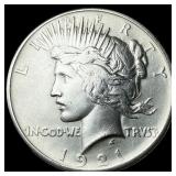 1921 Silver Peace Dollar CLOSELY UNCIRCULATED