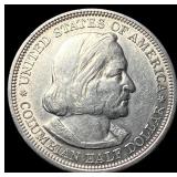 1893 Silver Columbian Expo Half Dollar CLOSELY UNC