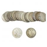 [20 Coins] 1879-1921 Roll of Silver Morgan $1s