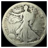 1916-D Silver Walking Liberty Half Dollar NICELY C